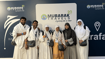 Hajj Pilgrims at Mubarak Travels